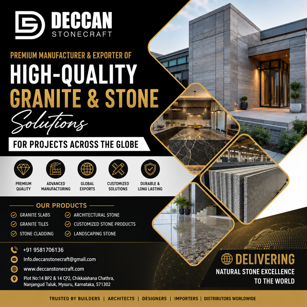 Best Granite Manufacturer & Natural Stone Exporter in India | Deccan Stonecraft
